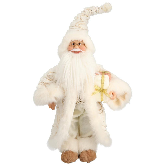 Babbo Natale Timstor in tessuto decorazione natalizia 28x16x45 cm