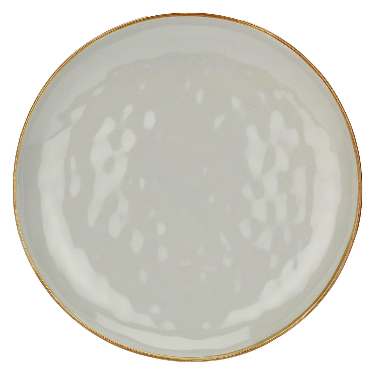 Vassoio Concerto Rose & Tulipani in stoneware con bordo dorato 32 cm