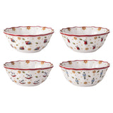 Set 4 ciotole Toy's Delight Villeroy & Boch in porcellana decorata 15 cm