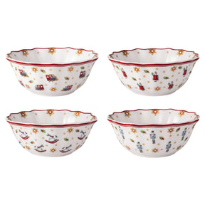 Set 4 ciotole Toy's Delight Villeroy & Boch in porcellana decorata 15 cm