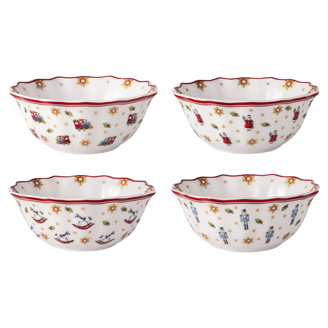 Set 4 ciotole Toy's Delight Villeroy & Boch in porcellana decorata 15 cm