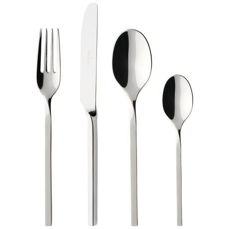 Set posate NewWave Villeroy & Boch acciaio inox 24 pezzi design sinuoso