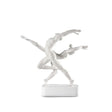 Scultura Ballerini Lladrò in porcellana bianca opaca e lucida 45x49 cm