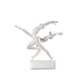 Scultura Ballerini Lladrò in porcellana bianca opaca e lucida 45x49 cm