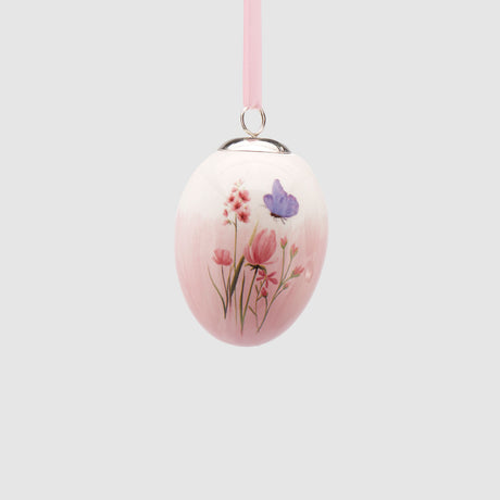 Ovetto di Pasqua EDG in porcellana decorata 5,5x7,5 cm