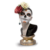 Statuina Bella Catrina Lladrò in porcellana decorata 31x19 cm