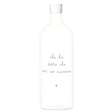 Bottiglia Simple Day in vetro borosilicato 1,4 litri con scritta decorata