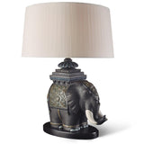 Lampada da tavolo Elefante di Siam Lladrò in porcellana 70x50 cm