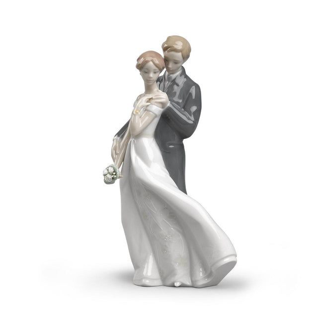 Statuetta Amore Eterno Lladrò in porcellana 23x12 cm