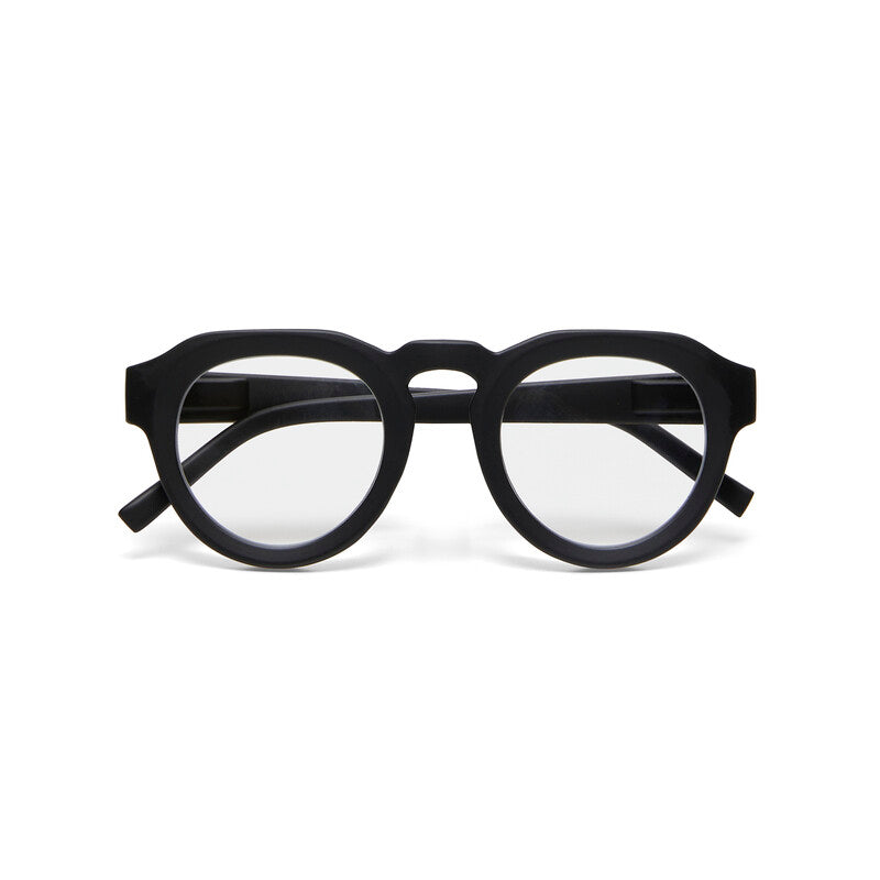 Occhiali da lettura Zeno Round Okkia in plastica nera 13 cm