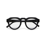Occhiali da lettura Zeno Round Okkia in plastica nera 13 cm