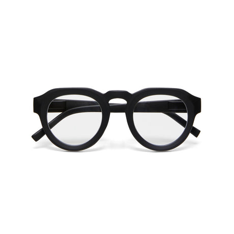 Occhiali da lettura Zeno Round Okkia in plastica nera 13 cm