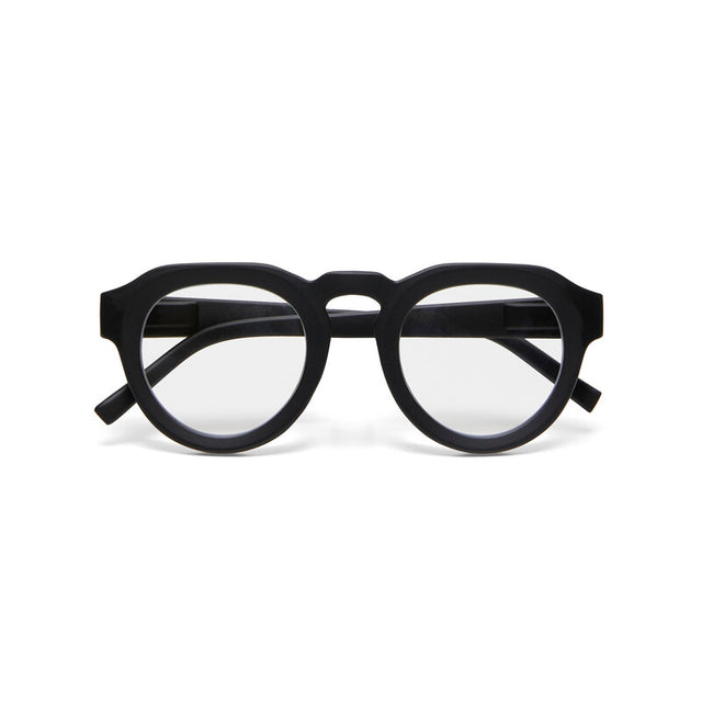Occhiali da lettura Zeno Round Okkia in plastica nera 13 cm