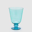 Vaso Righe EDG in vetro rosa e base verde smeraldo 21x15 cm