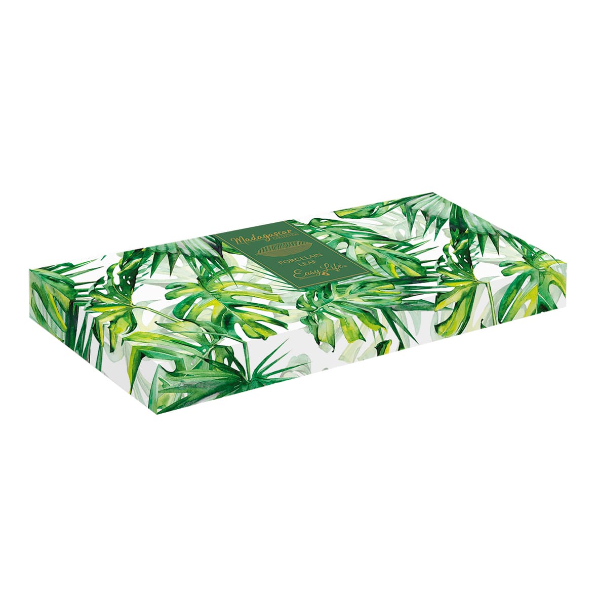 EASY LIFE Leaves Bowl Cup Leaf 39x16cm White Porcelain