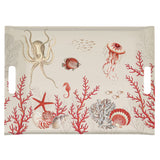 EASY LIFE Coral Reef Tray with Handles 38x27cm Melamine