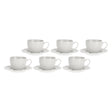 Set 6 tazze caffè Sognante La Porcellana Bianca in porcellana 100ml