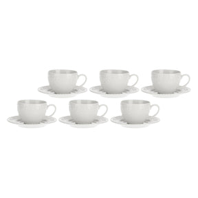 Set 6 tazze caffè Sognante La Porcellana Bianca in porcellana 100ml