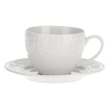 LA PORCELLANA BIANCA Dreamy Espresso Coffee Cup with Saucer Set 6 Pieces 100ml