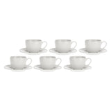 Set 6 tazze caffè Collina La Porcellana Bianca in porcellana 100ml