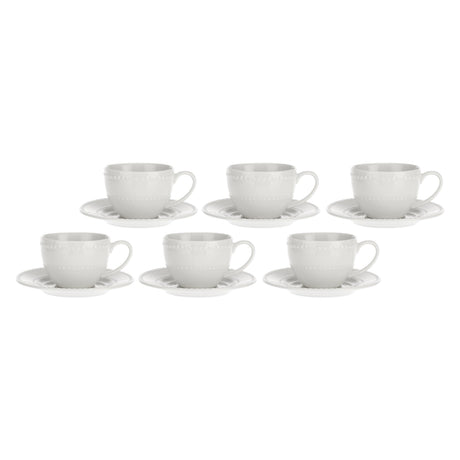 Set 6 tazze caffè Collina La Porcellana Bianca in porcellana 100ml
