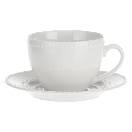 Tazza tè con piattino Collina La Porcellana Bianca in porcellana 350 ml