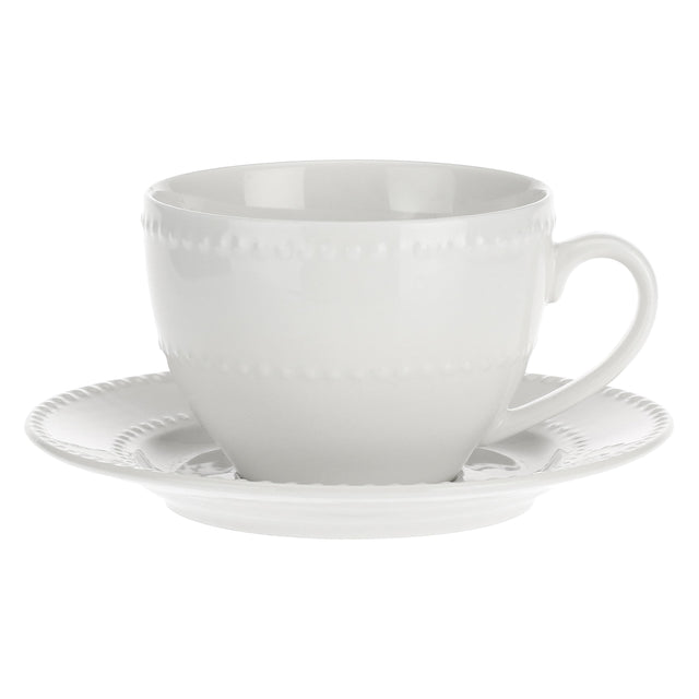 Tazza tè con piattino Collina La Porcellana Bianca in porcellana 350 ml