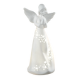 Angelo di Natale Mascagni Casa in porcellana con luci LED 24 cm