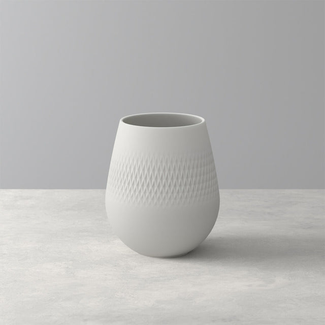 Vaso Carré Manufacture Collier Villeroy & Boch in porcellana opaca 14 cm