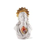 Statuina Sacro Cuore di Gesù Lladrò in porcellana opaca 40x26 cm