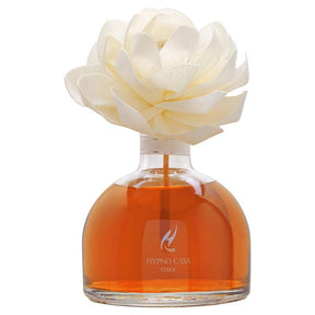 Diffusore a bastoncini Hypno Casa con fiore decorativo 250 ml mandarino