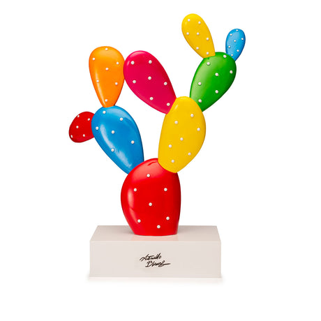 Scultura Fico d'India Palais Royal in poliresina multicolore 30 cm