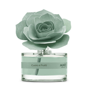 Diffusore a bastoncini Muhà in vetro con fiore decorativo 50 ml