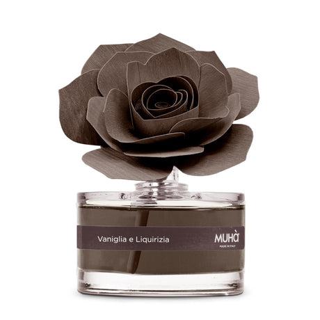 Diffusore Rosa Muha in vetro con fiore decorativo 50 ml