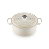 LE CREUSET Cocotte Round Evolution 26cm Glazed Cast Iron Meringue