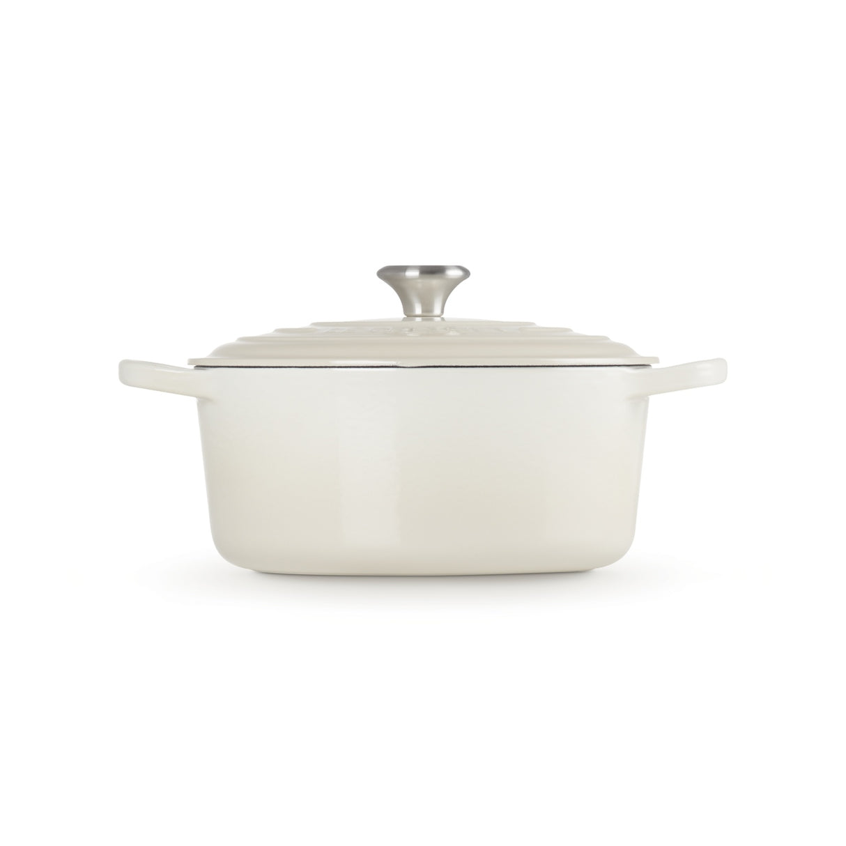 LE CREUSET Cocotte Round Evolution 26cm Glazed Cast Iron Meringue