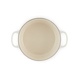 LE CREUSET Cocotte Round Evolution 26cm Glazed Cast Iron Meringue