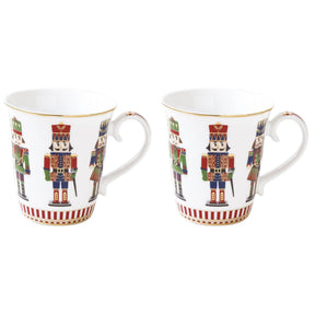Set 2 tazze mug Nutcracker Easy Life in porcellana con soldatini 275 ml