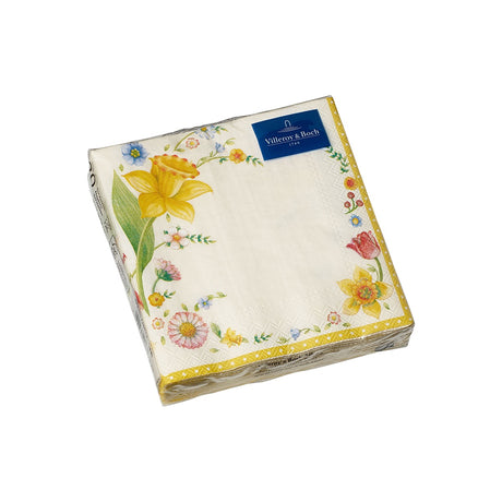 Tovaglioli Spring Fantasy Villeroy & Boch in carta con motivo floreale 25x25 cm