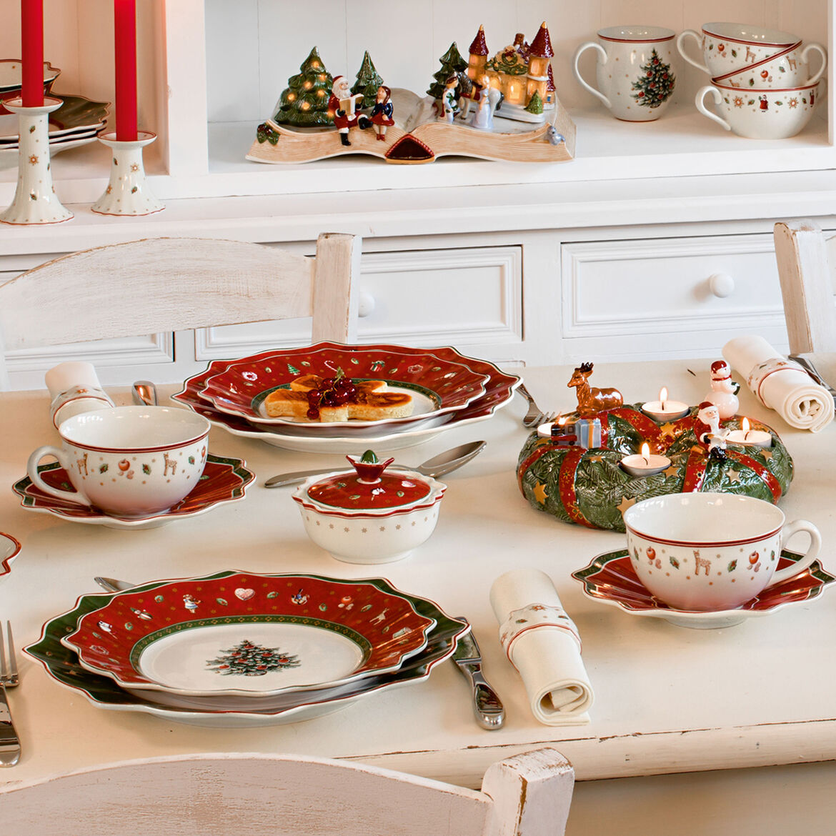 VILLEROY &amp; BOCH Toy's Delight Coffee and Milk Cup 300ml Porcelain Christmas Table