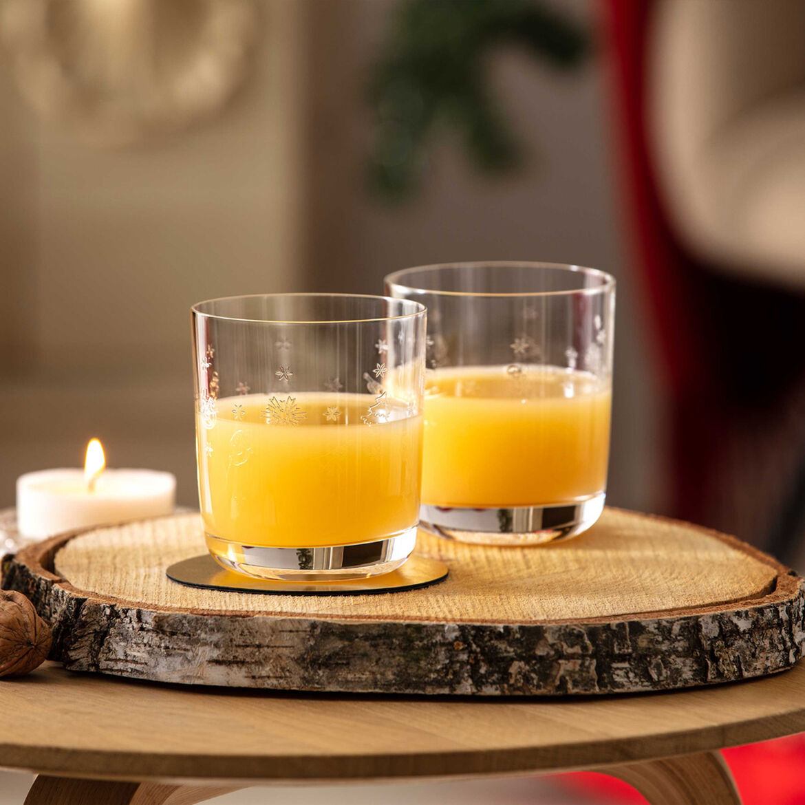 VILLEROY &amp; BOCH Toy's Delight Water Glass Set 2 Pieces 250ml Crystal Christmas Table