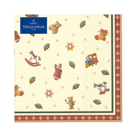 Tovaglioli Winter Specials Villeroy & Boch in carta decorata 33x33 cm