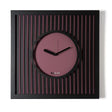 Orologio da parete Tiffany Arti e Mestieri in ferro nero viola 50x50 cm