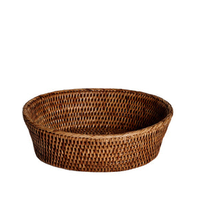 Cestino ovale Simple Day in rattan naturale intrecciato 25x20 cm