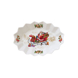 EASY LIFE Christmas Memories Oval Plate 25x17cm Porcelain Christmas Table