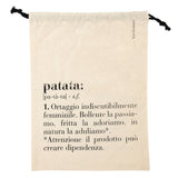 Sacchetto porta patate Villa D'Este in cotone 40x30 cm linea Victionary