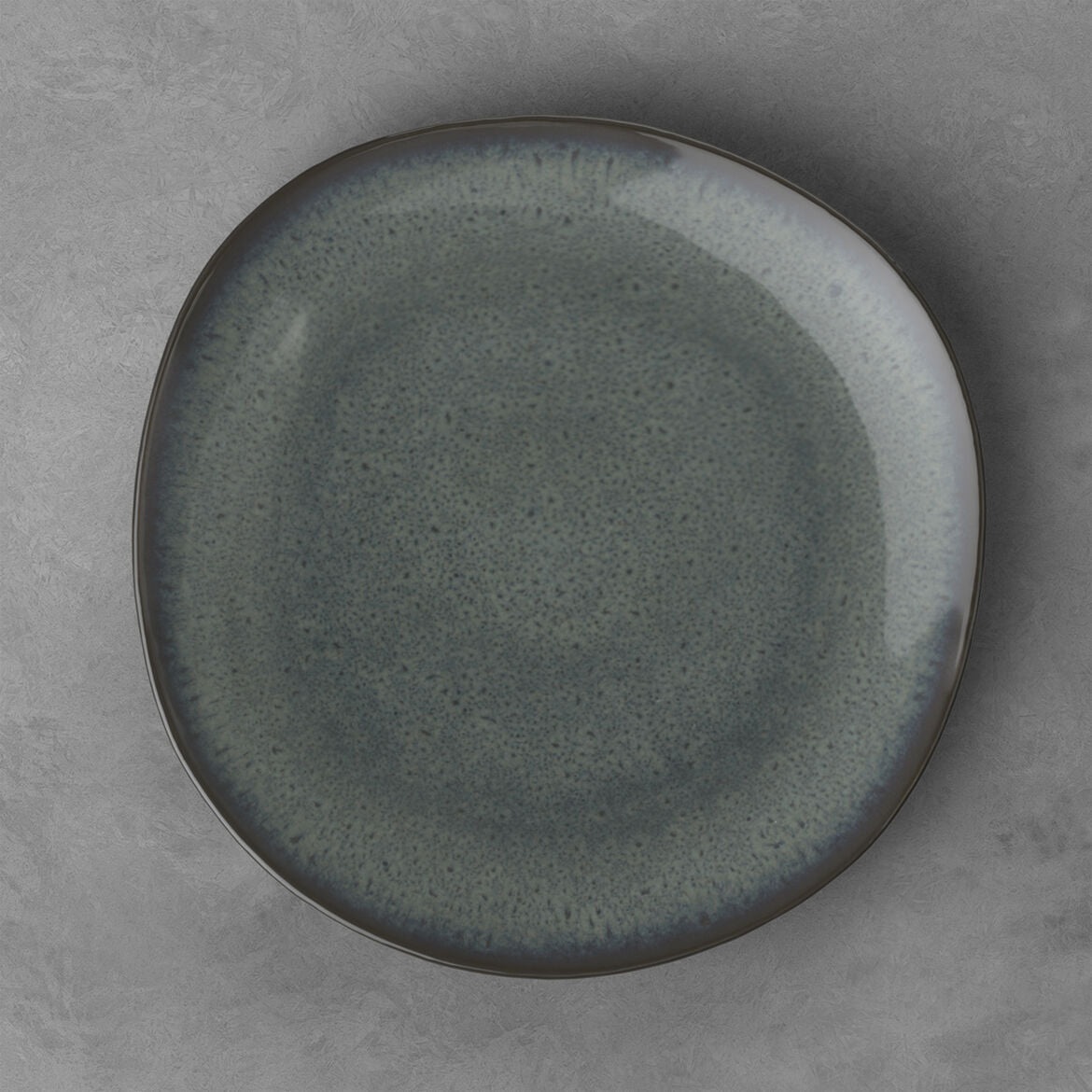Set 6 piatti piani Lave Gris Villeroy & Boch in terracotta grigia 28 cm