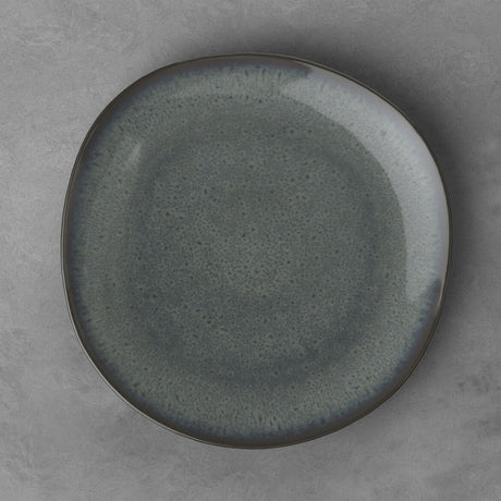 Set 6 piatti piani Lave Gris Villeroy & Boch in terracotta grigia 28 cm