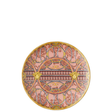 Piattino Scala Palazzo Versace in porcellana rosa 17 cm