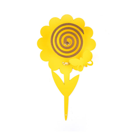 Porta zampironi Girasole Arti e Mestieri in ferro giallo 18x5 cm